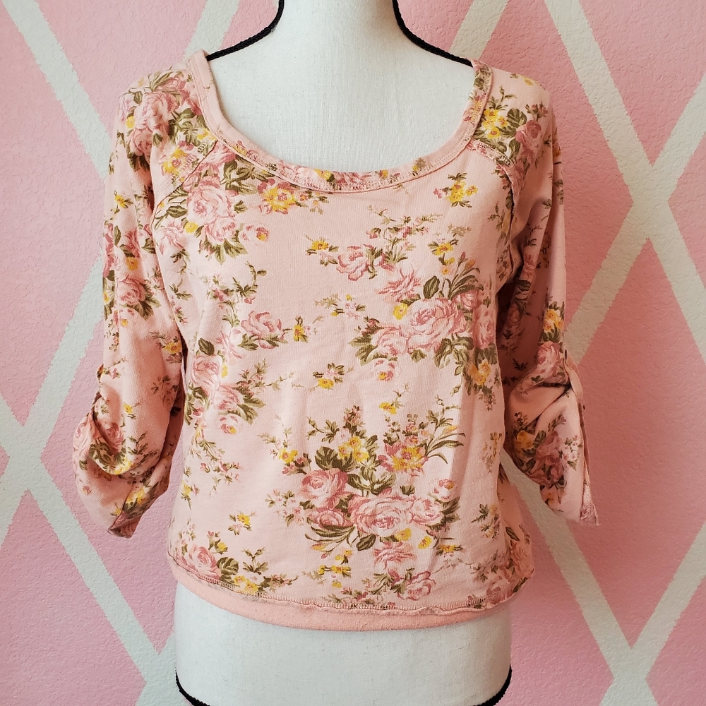 DOTS Floral Printed Sweatshirt